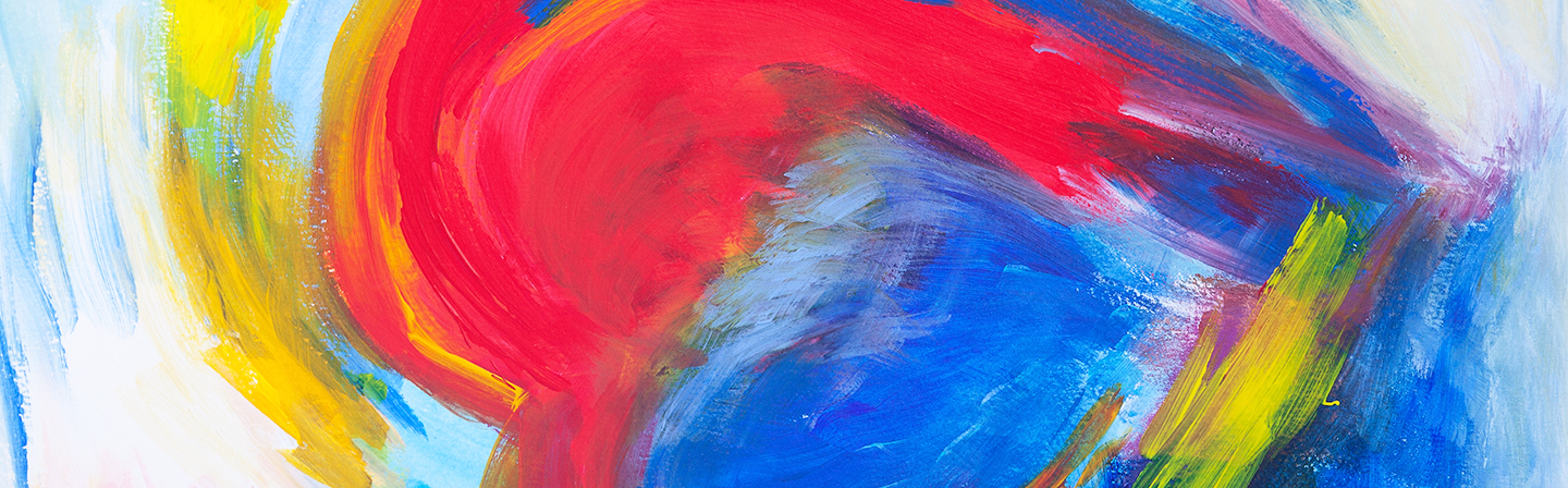 Крупним планом барвистого абстрактного живопису